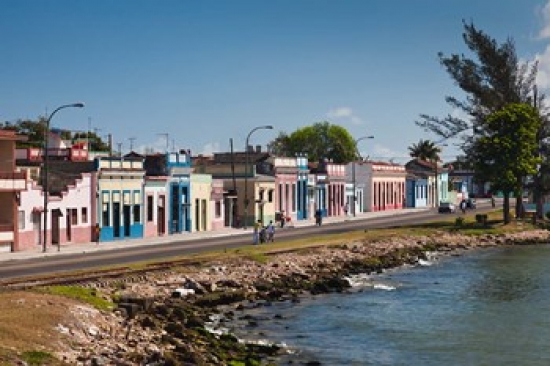 Cuba Matanzas Waterfront Bahia de Matanzas Bay Horizontal Poster Print by Walter Bibikow