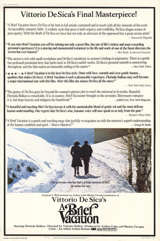 Brief Vacation Movie Poster - 27 x 40 in.