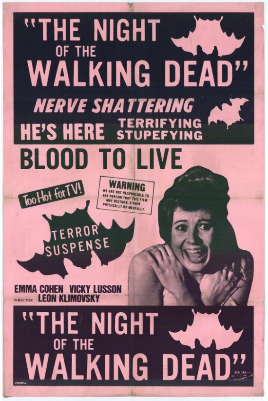 Night of the Walking Dead Movie Poster - 27 x 40 in.