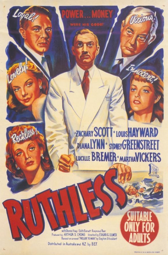 MOVGH6741 Ruthless Movie Poster - 27 x 40 in.
