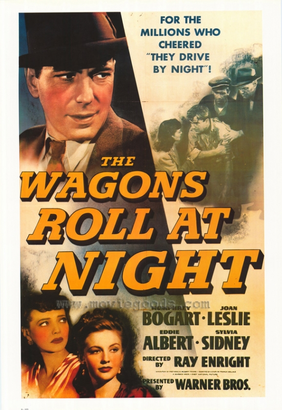 The Wagons Roll at Night Movie Poster - 27 x 40 in.