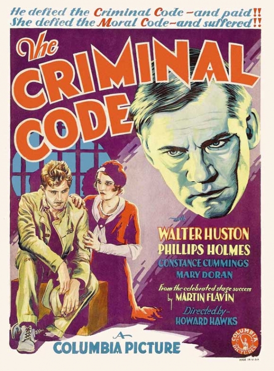 The Criminal Code Movie Poster - 27 x 40 in.