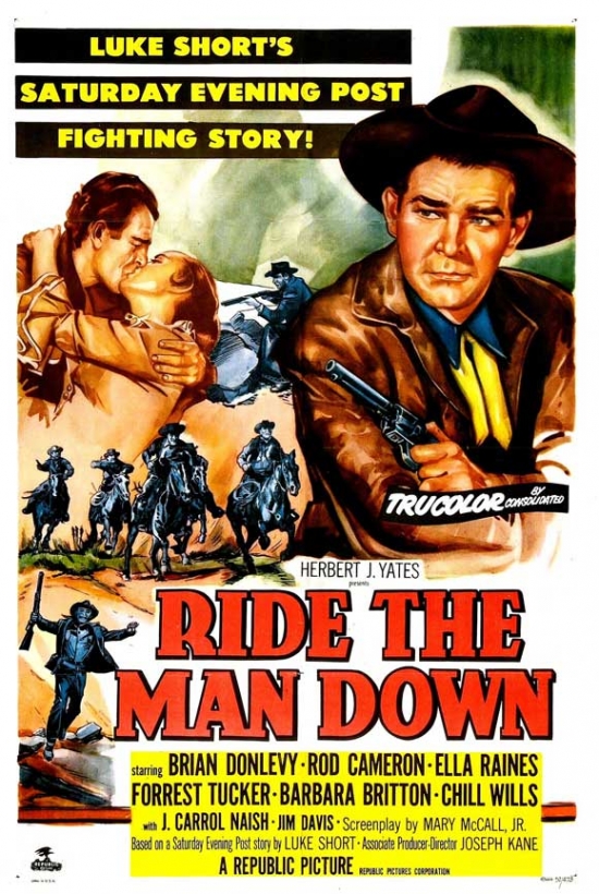 MOVIB26370 Ride the Man Down Movie Poster - 27 x 40 in.