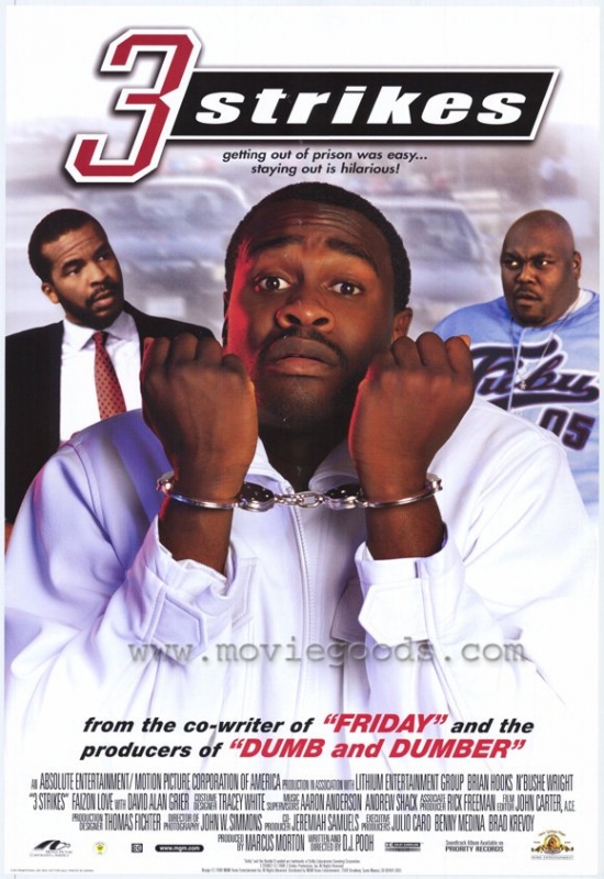 MOVIF7372 Three Strikes Movie Poster - 27 x 40 in.