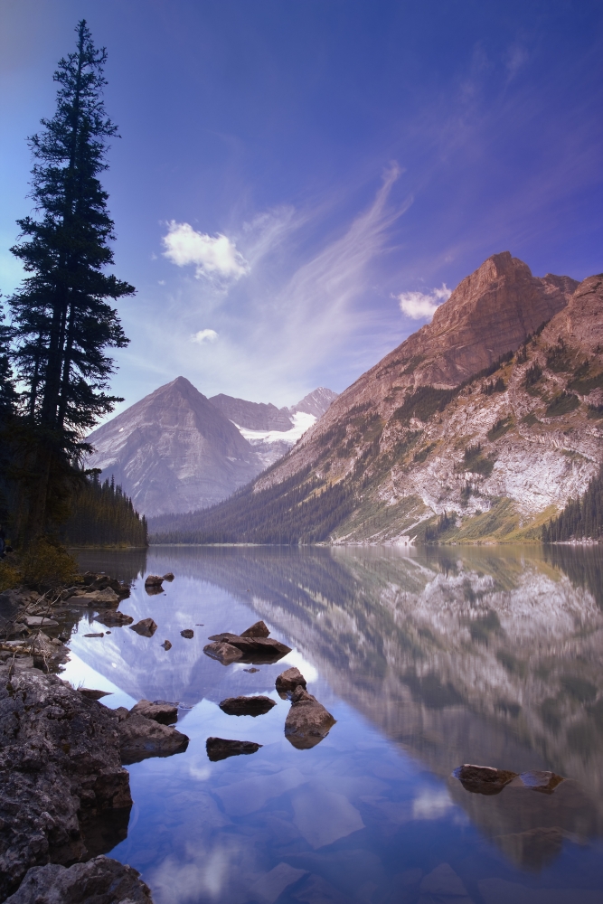 DPI1778372 Mountain Lake Elk Lakes Provincial Park British Columbia Canada Poster Print by Carson Ganci, 11 x 17