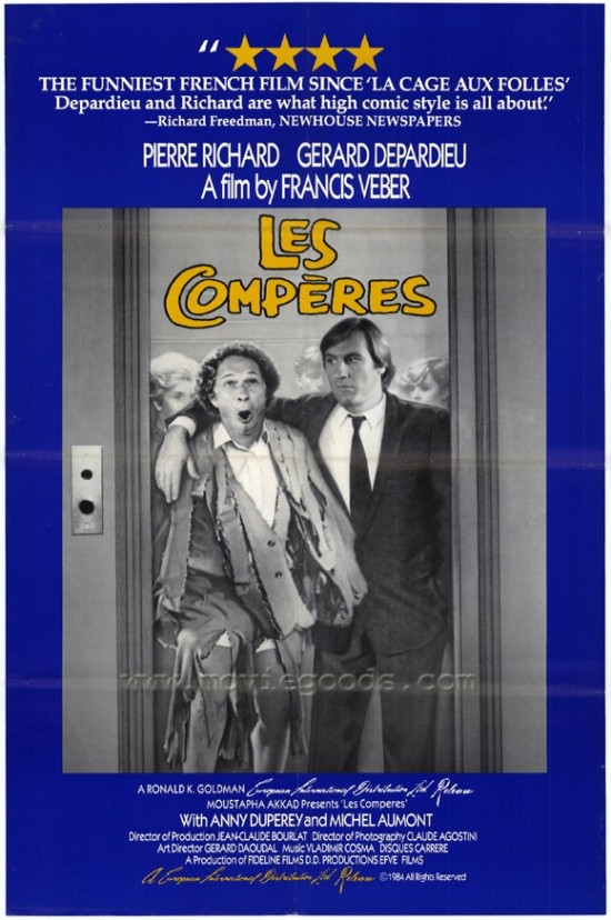 Les Comperes Movie Poster - 27 x 40 in.