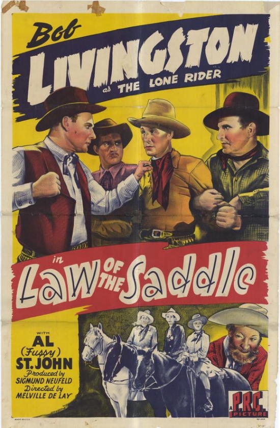 MOVGF8851 Law of the Saddle Movie Poster - 27 x 40 in.