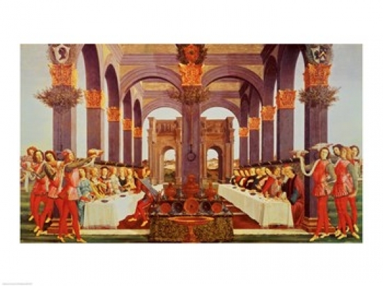 The Wedding Feast Poster Print by Sandro Botticelli - 36 x 24 in. - Large
