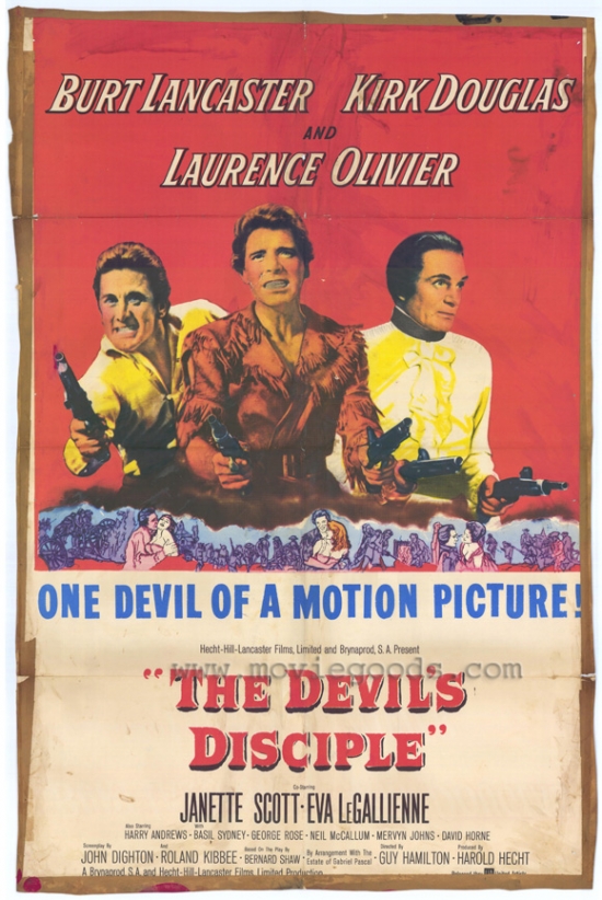 MOVGH7678 The Devils Disciple Movie Poster - 27 x 40 in.