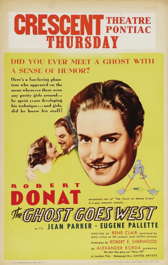 The Ghost Goes West Movie Poster - 27 x 40 in.