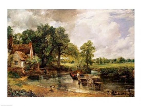 The Hay Wain 1821 Poster Print by John Constable - 24 x 18 in.