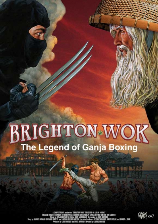 MOVCJ9093 Brighton Wok-The Legend of Ganja Boxing Movie Poster - 27 x 40 in.