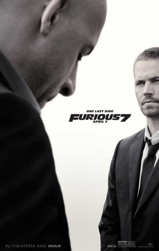 Furious 7 Movie Poster - 11 x 17 in.