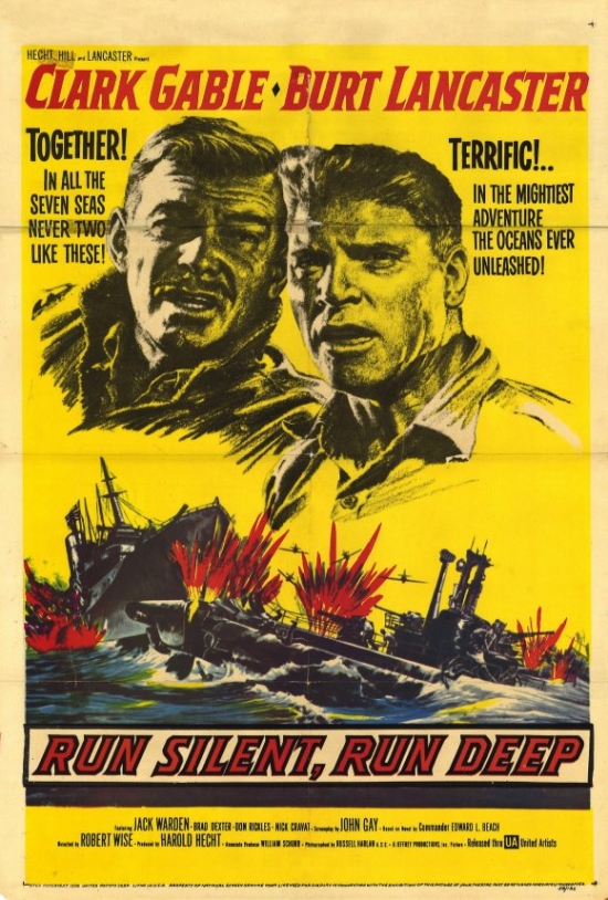 Run Silent Run Deep Movie Poster - 27 x 40 in.