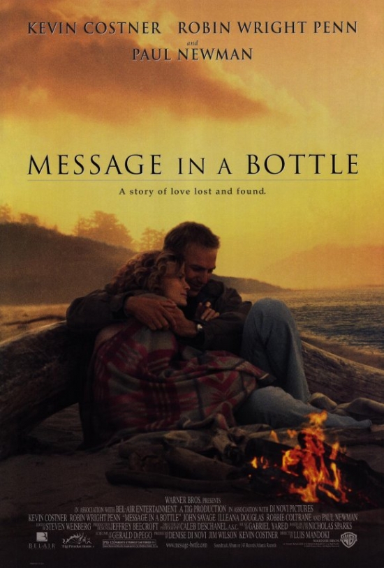 MOVEF7408 Message in a Bottle Movie Poster - 27 x 40 in.