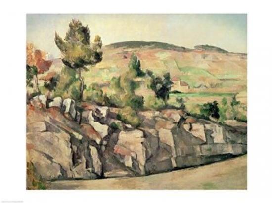 Hillside in Provence Poster Print by Paul Cezanne - 36 x 24 in. - Large