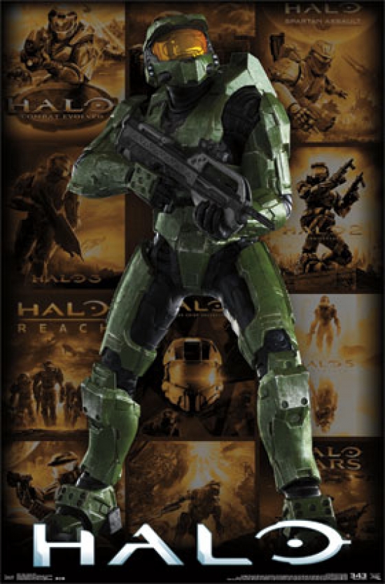 Halo - Key Art Grid Poster Print - 22 x 34 in.