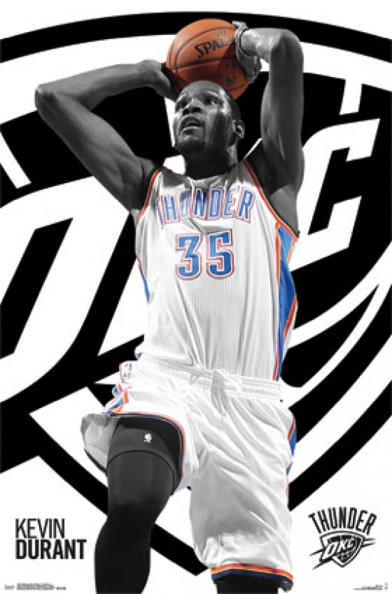Oklahoma City Thunder - K Durant 14 Poster Print