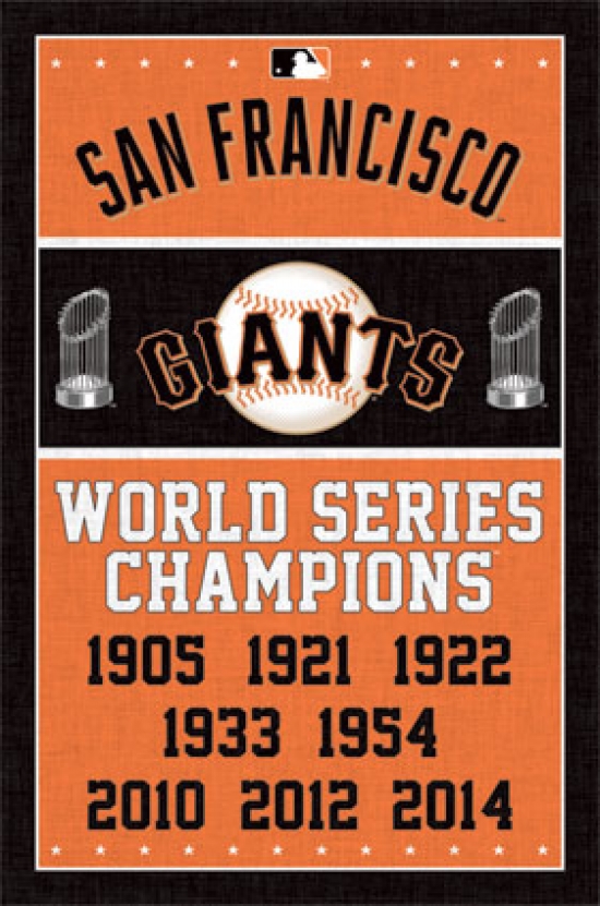 San Francisco Giants - Champions 15 Poster Print