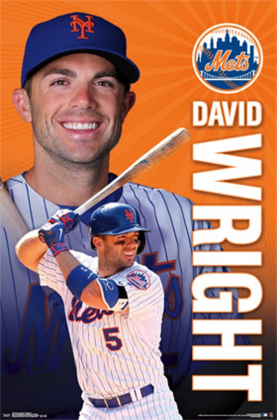 New York Mets - D Wright 15 Poster Print