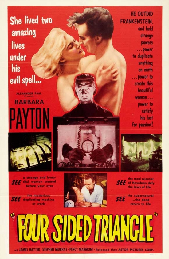MOVAB23660 Four Sided Triangle Movie Poster - 27 x 40 in.