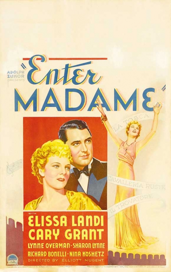 Enter Madame Movie Poster - 27 x 40 in.