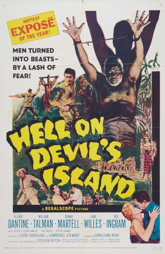 Hell on Devils Island Movie Poster - 27 x 40 in.
