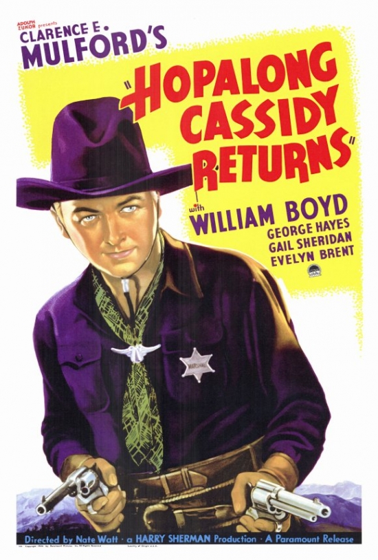 Hopalong Cassidy Returns Movie Poster - 27 x 40 in.