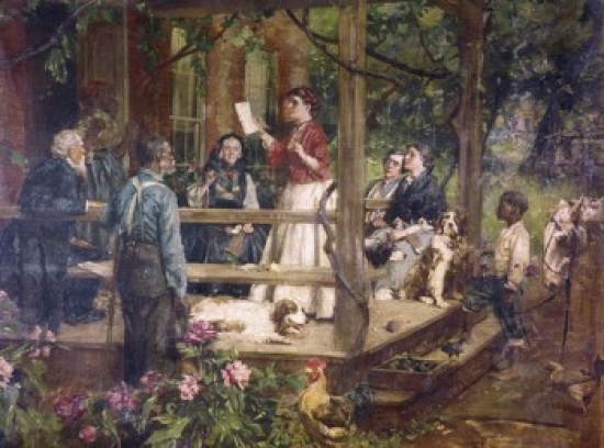 SAL900100899 Tidings From the Front Gilbert W. Gaul 1855-1919 American Poster Print - 18 x 24 in.