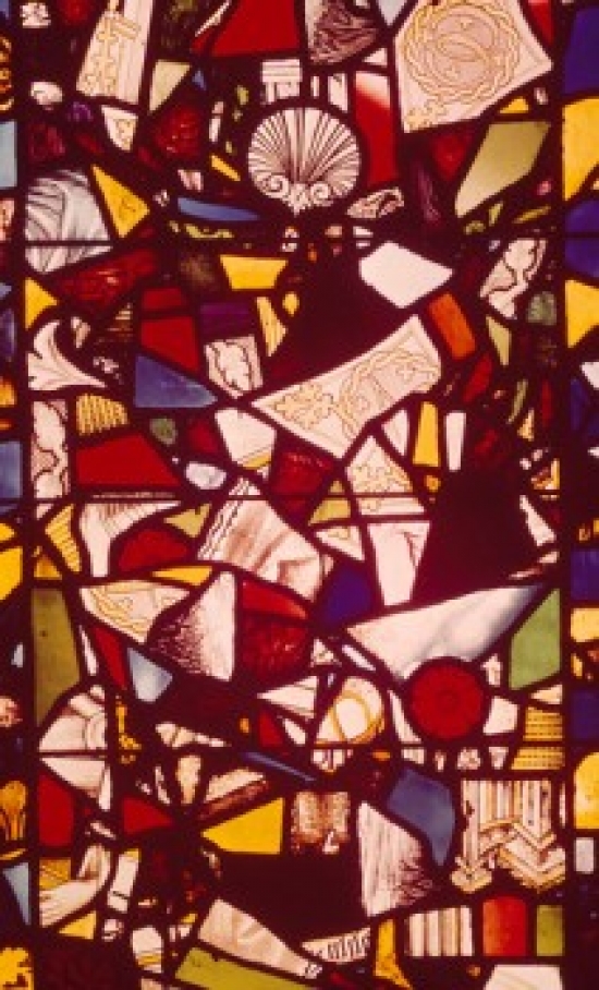 Medieval Stained Glass Window Poster Print - 18 x 24 in.