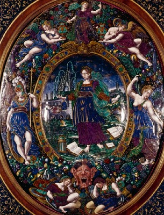 Immaculate Madonna by Francisco del Dongo 1680-1752 Poster Print - 18 x 24 in.