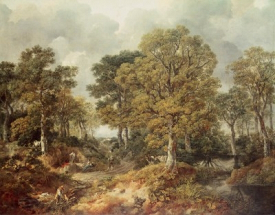 Gainsboroughs Forest Thomas Gainsborough 1776-1837 British National Gallery London Poster Print - 18 x 24 in.
