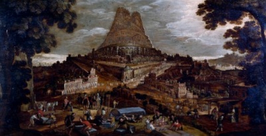 SAL900137127 The Tower of Babel by Hendrick Van Cleeve 18th Century Poster Print - 18 x 24 in.
