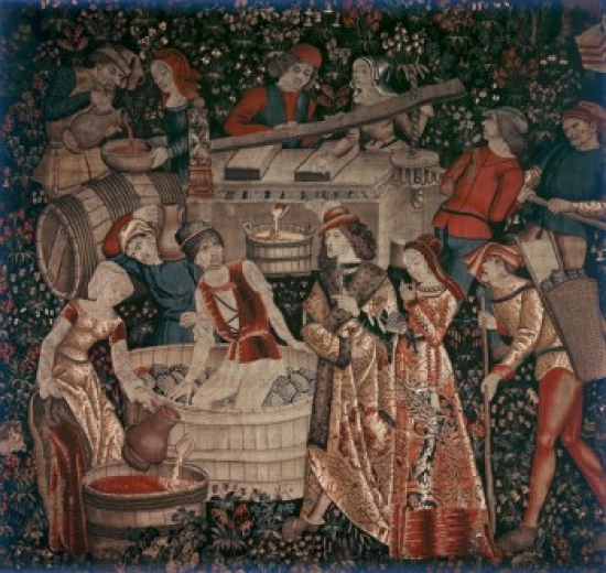 Making Wine Tapestry & Textiles Poster Print - 18 x 24 in.