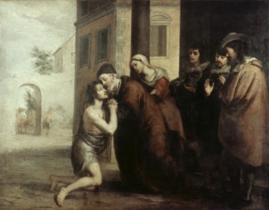 The Return of the Prodigal Son Bartolome Esteban Murillo 1617-1682 Spanish Poster Print - 18 x 24 in.