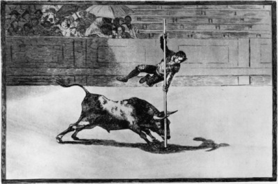 La Tauromaquia Series Ca. 1815 Francisco Goya Y Lucientes 1746-1828 Spanish Etching Poster Print - 18 x 24 in.