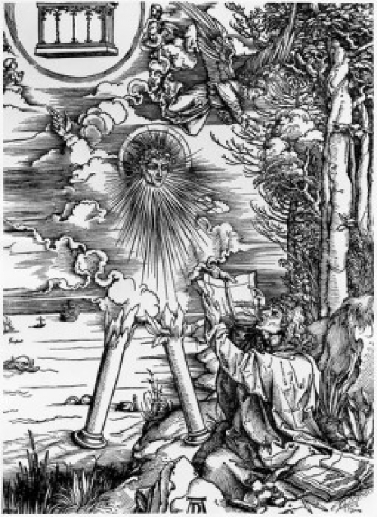St. John Devouring the Book Albrecht Durer 1471-1528 German Engraving Poster Print - 18 x 24 in.