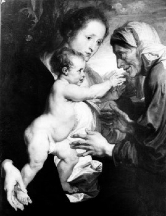 The Three Generations by Anthony Van Dyck 1599-1641 Poster Print - 18 x 24 in.