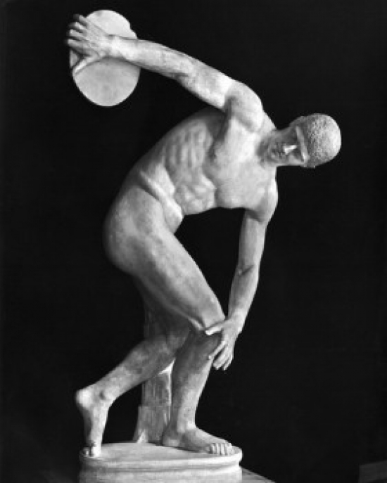 Discus Thrower Discobolo di Razzano Poster Print - 18 x 24 in.