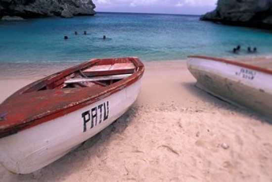 PDDCA12MWE0033 Playa Lagun Curacao Caribbean Poster Print by Michele Westmorland - 27 x 18 in.