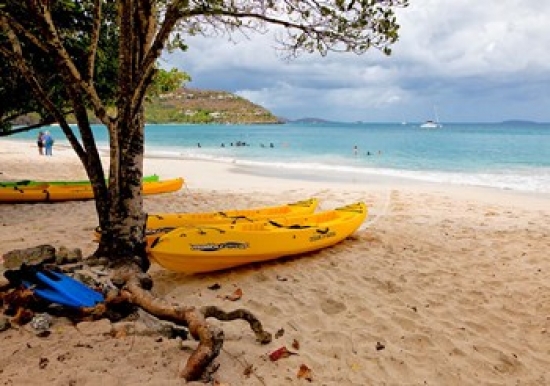 PDDCA37JRE0067 Cinnamon Bay on the Island of St John US Virgin Islands Poster Print by Joe Restuccia III - 24 x 17 in.
