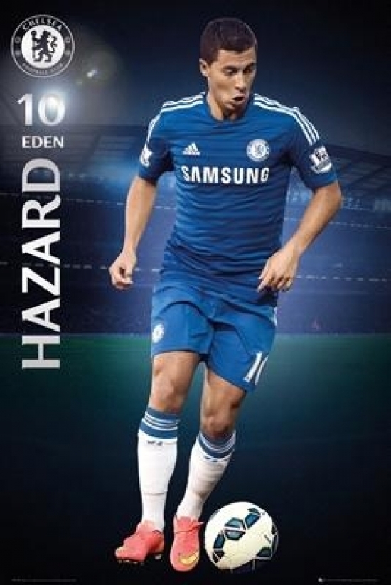 Chelsea Fc Eden Hazard 2014-2015 Poster Print