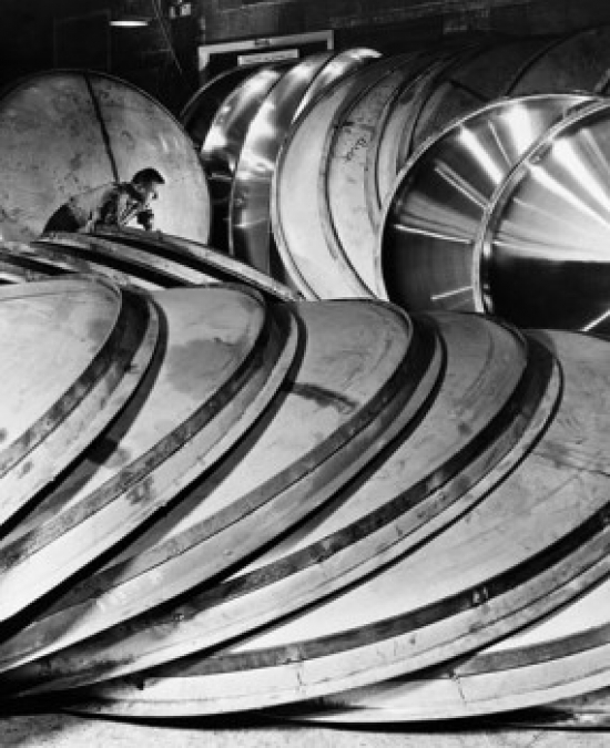 Manual Worker Working in a Steel Mill Poster Print - 18 x 24 in.
