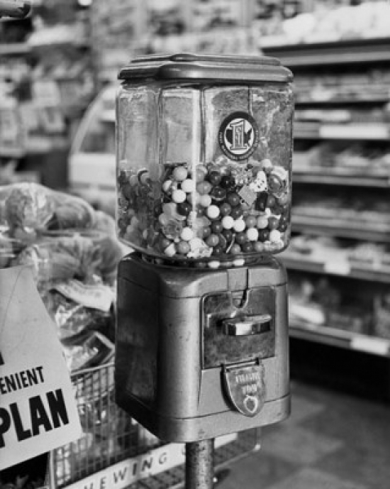 Gumball Machine in a Store Poster Print 18 x 24 in.