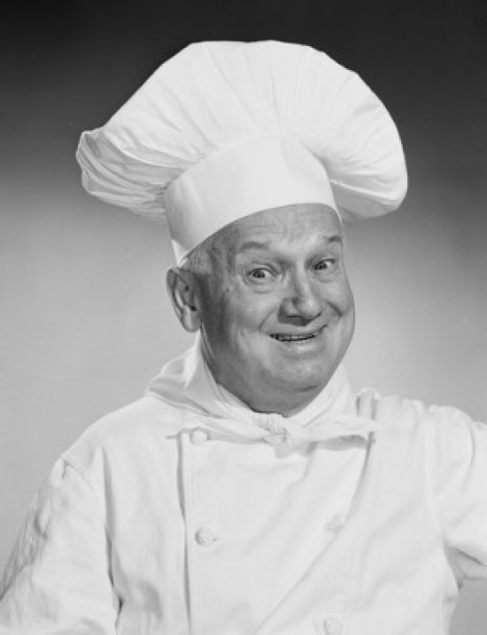 Smiling Mature Chef Poster Print - 18 x 24 in.