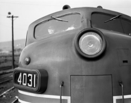 Train Driver in Train Poster Print - 18 x 24 in.