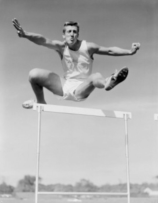 Hurdle Race Poster Print - 18 x 24 in.