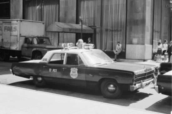 Police Car Poster Print - 18 x 24 in.