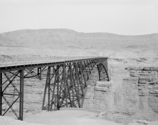 Steel Bridge Over Canyon Poster Print - 18 x 24 in.