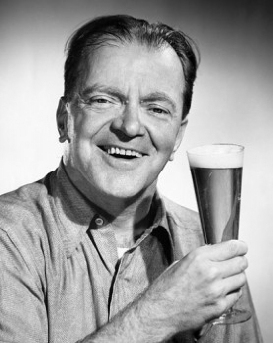 SAL2554222B Portrait of a Mature Man Holding a Glass of Beer Poster Print - 18 x 24 in.